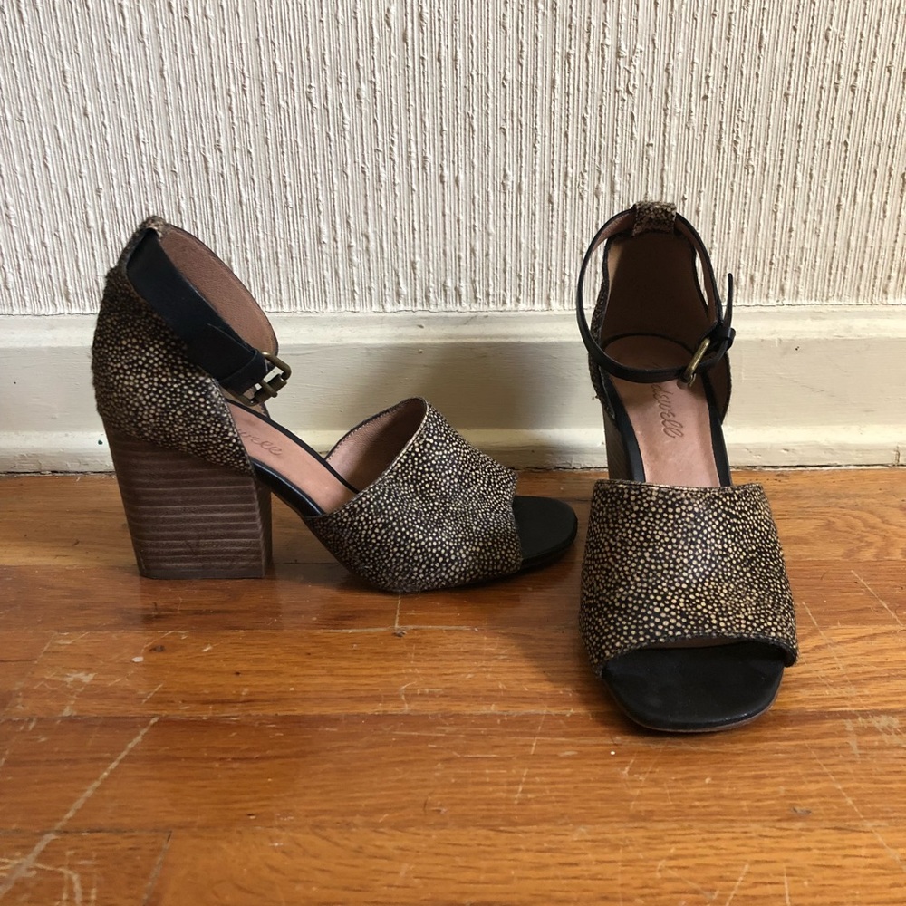Madewell Alena Sandal Dotted Calf Hair